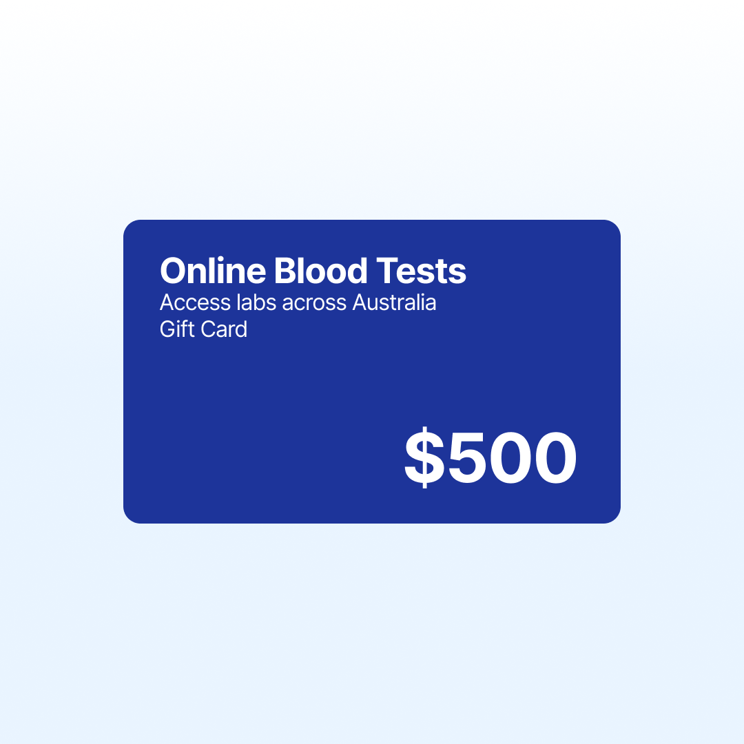 Health test gift card Australia - private blood tests online