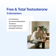 Free and total testosterone blood test Australia - SHBG panel online