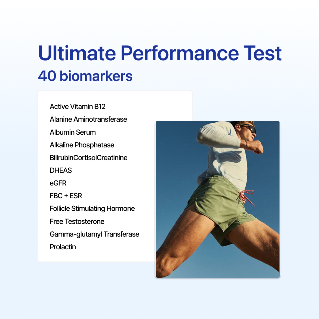 Men's performance blood test complete Australia - athlete health panel online