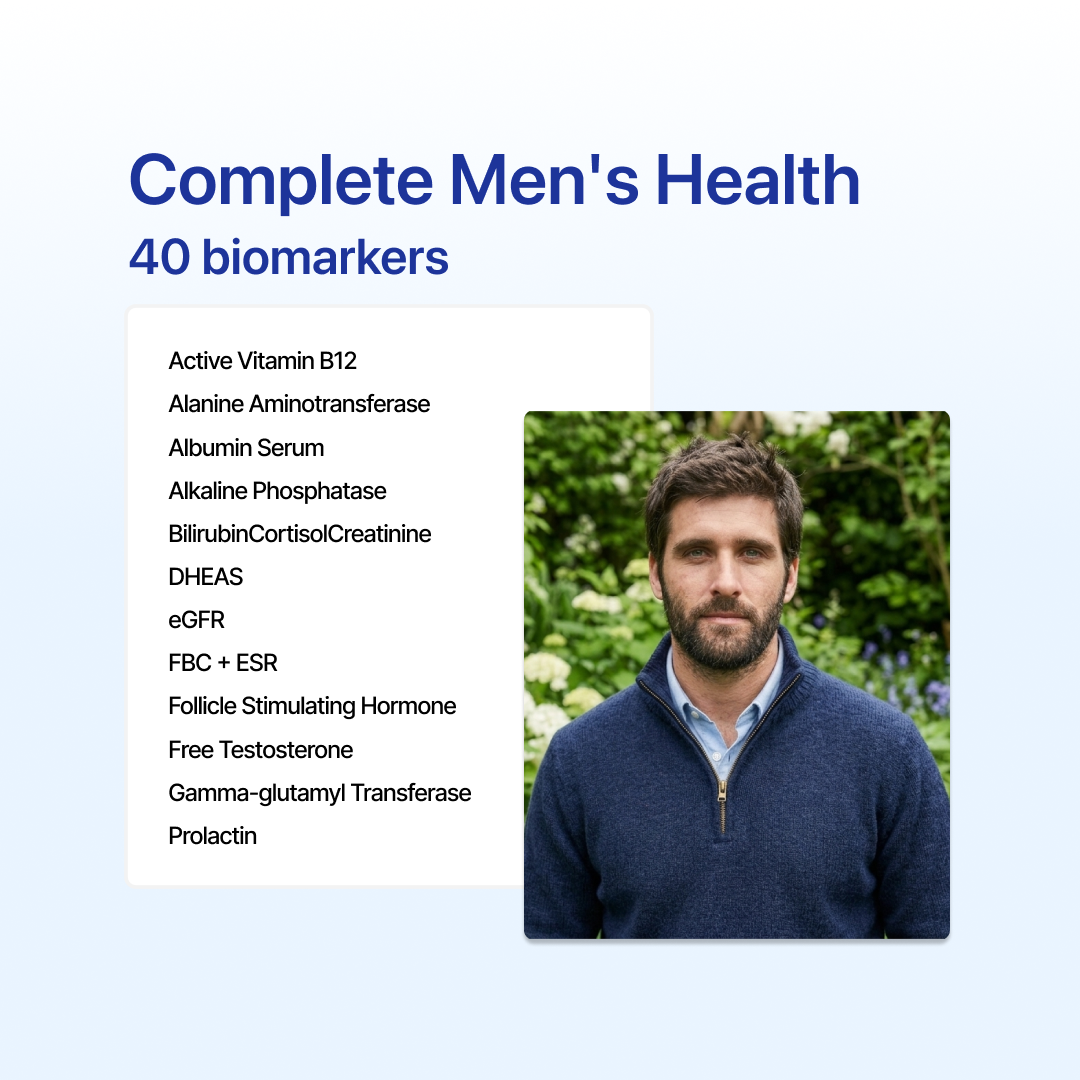 Men's complete health blood test Australia - comprehensive male health panel online