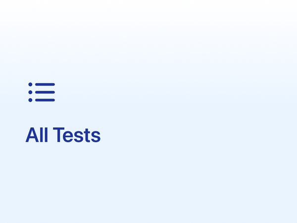 Blood test menu navigation image - men's health