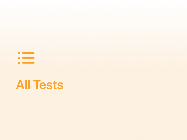 Blood test menu navigation image - nutrition